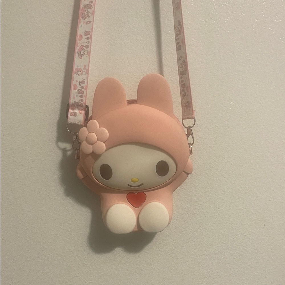 Cute Pink Character Crossbody Bag